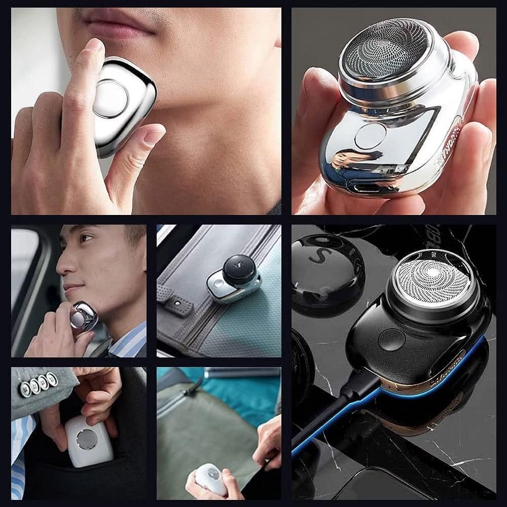 “TurboTrim™ Mini Electric Shaver – Ultra-Smooth, Travel-Friendly Grooming for Men”