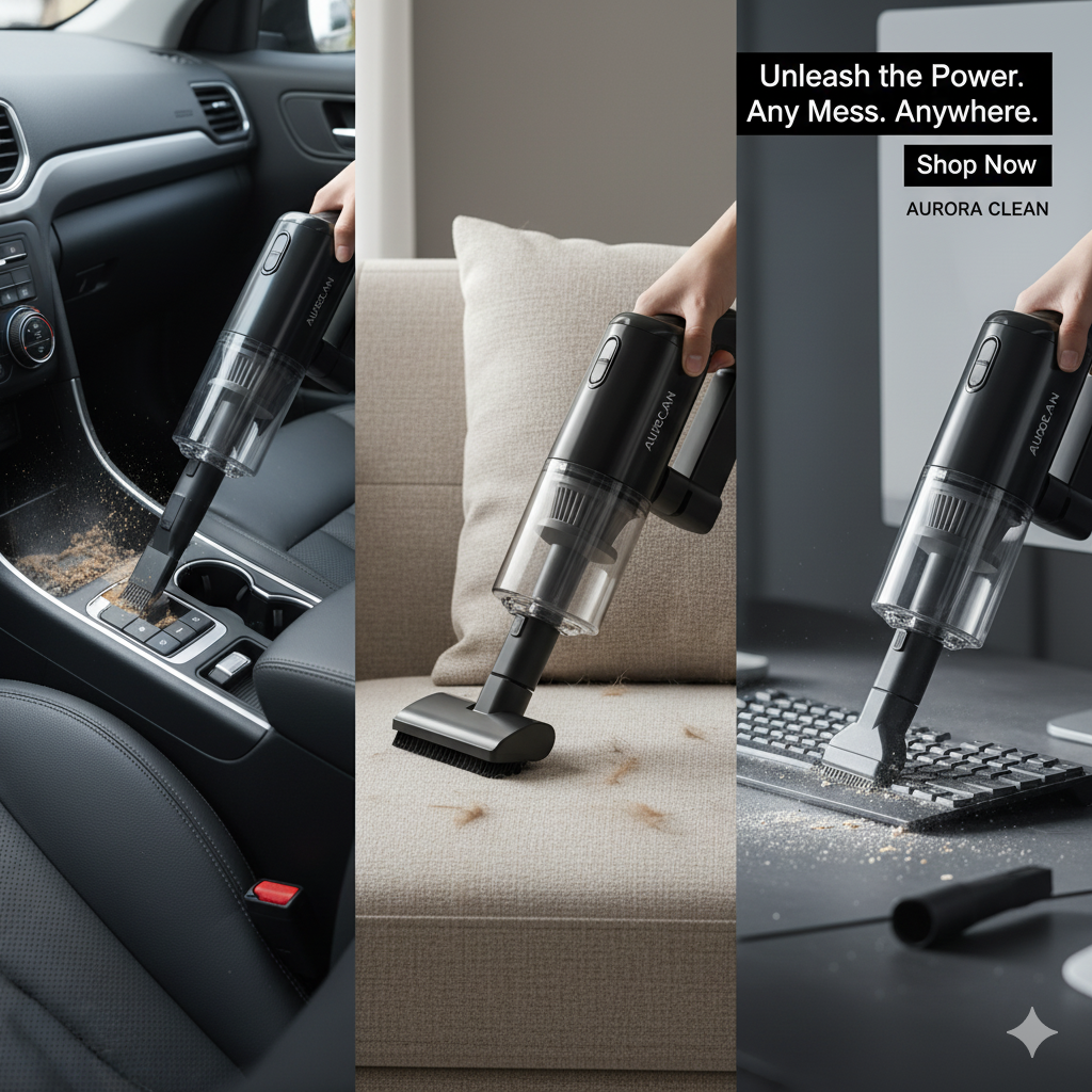 AirSwift™ Mini Vacuum- Portable vaccum cleaner.