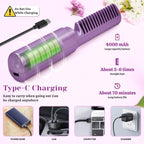 "SleekGlow™ Portable Hair Straightener Comb – Salon-Perfect Hair Anywhere!"